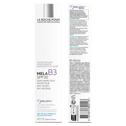 La Roche-Posay Mela B3 SPF30, Anti-Dark Spots Moisturiser & Broad-Spectrum Sunscreen with Melasyl