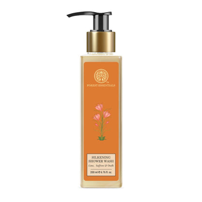 Forest Essentials Silkening Shower Wash Lime Saffron & Oudh