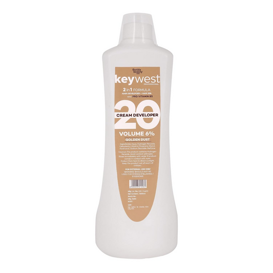 Keywest Professional Hair Color Developer Volume 6% With Pro Vitamin B5