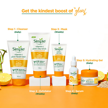 Simple Protect N Glow Vitamin C Brighten Clay Mask
