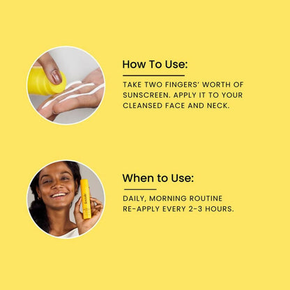 Foxtale Niacinamide Mattifying Sunscreen SPF 70+ PA++++ - Prevents Tanning, UVA/UVB Protection