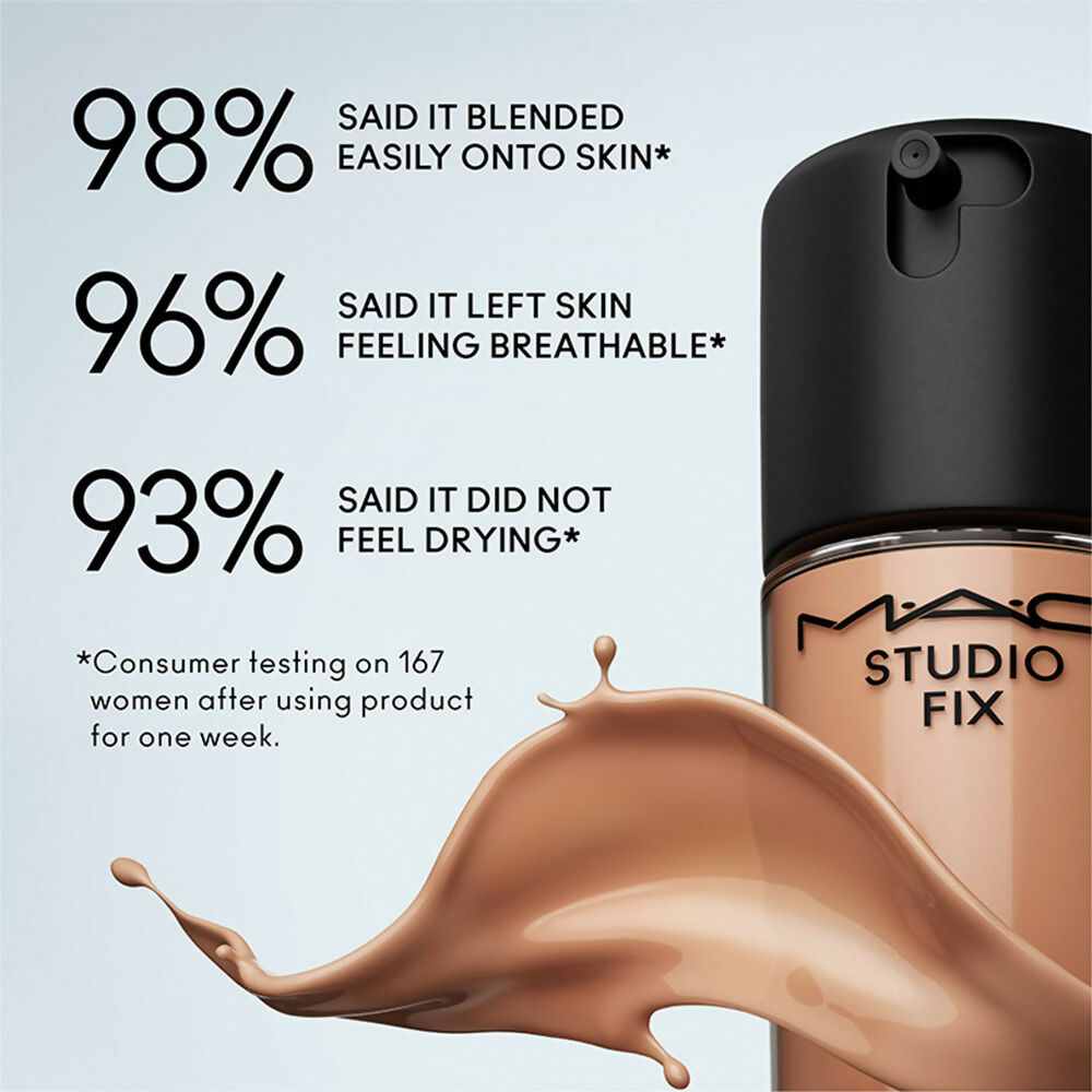 MAC Studio Fix Fluid SPF 15 Mini Soft Matte Foundation With Hyaluronic Acid - NC25