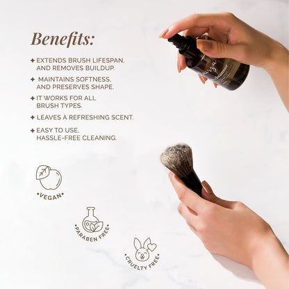 Aflairza Brush Cleanser for Extends Brush Life, Maintains Softness & Shape
