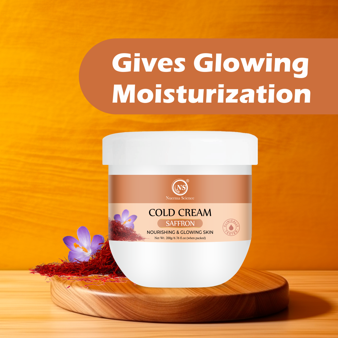 Nuerma Science Saffron Cold Cream For Nourishing & Glowing Skin