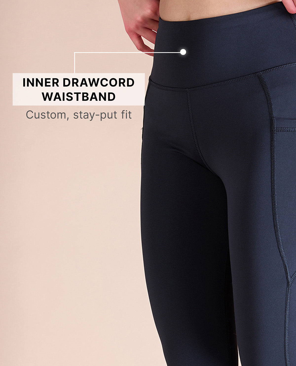 High-Waisted Workout Leggings Black