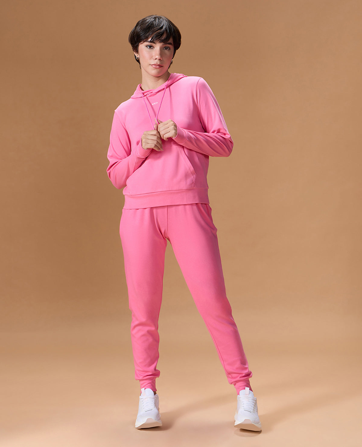 Extra Soft Cotton Hoodie and Track Pants Pink