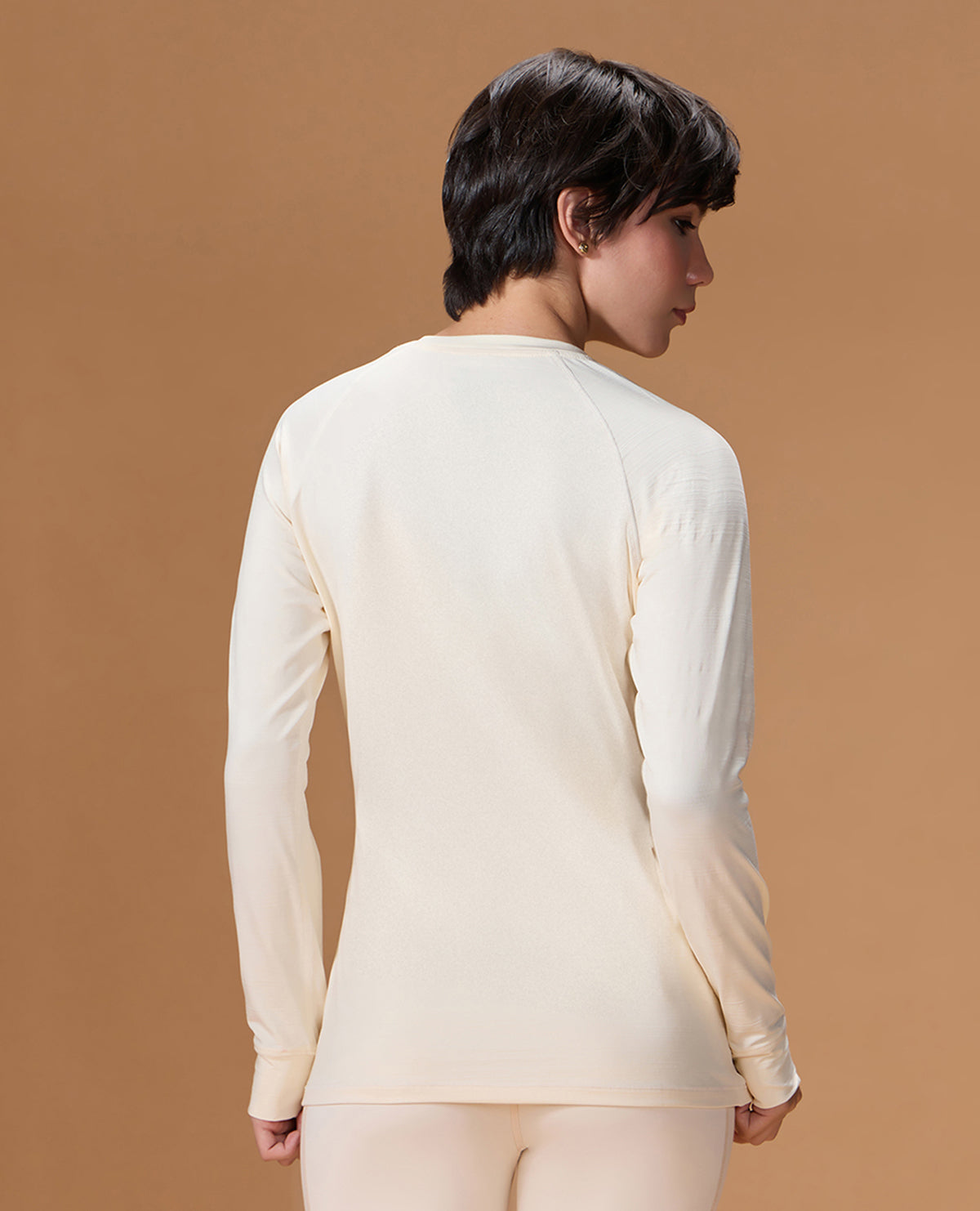 Regular Fit Basic Full Sleeve Top White