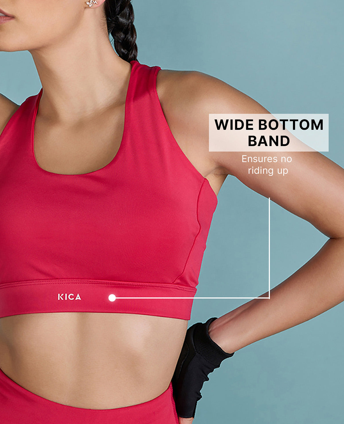Strappy Mid-Impact Sports Bra with Removable Pads Apple
