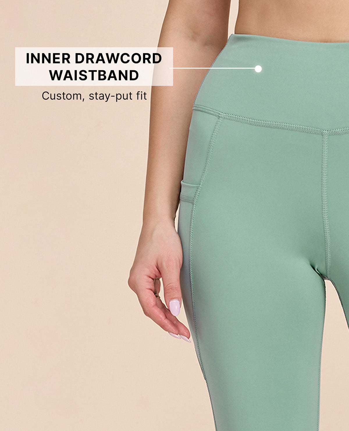 High-Waisted Workout Leggings Sky