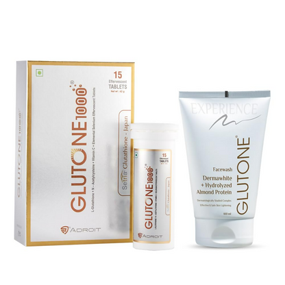 Glutone 1000 & Glutone Facewash Skin Brightening Combo