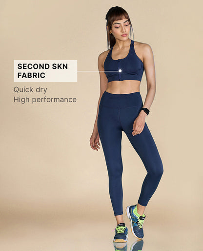 High-Waisted Workout Leggings Black
