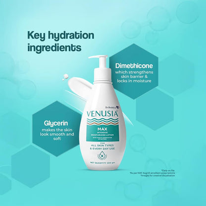 Venusia Max Luxury Moisturizing Lotion for Dry Skin, 300g