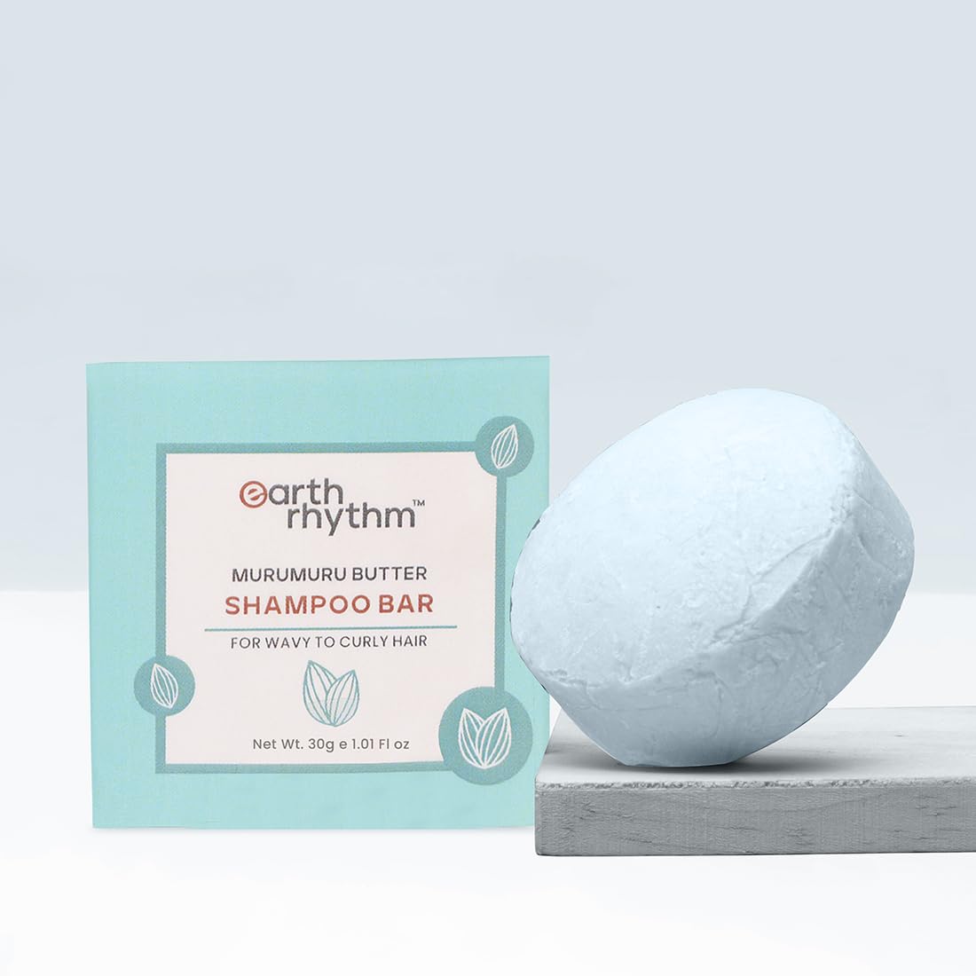 Murumuru Butter Shampoo Bar for Dry, Curly Hair - Sulfate-Free, 80g