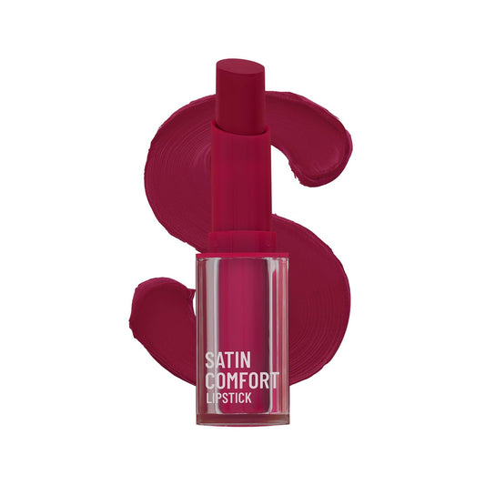 Swiss Beauty Satin Matte Lipstick, Hydrating, Roasted Brown, 3g