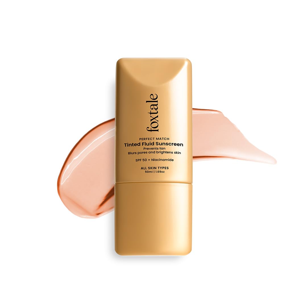 Foxtale SPF 50 Tinted Sunscreen with Niacinamide & Vitamin E 50ml
