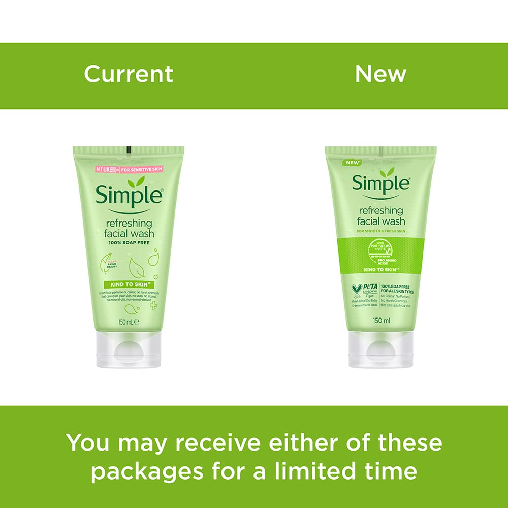 Simple Refreshing Face Wash for All Skin Types - 150ml