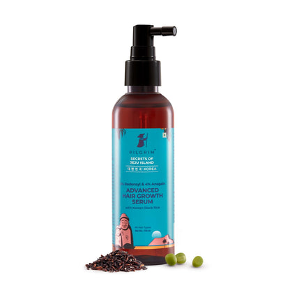Pilgrim 3% Redensyl + 4% Anagain Advanced Hair Growth Serum with Korean Black Rice