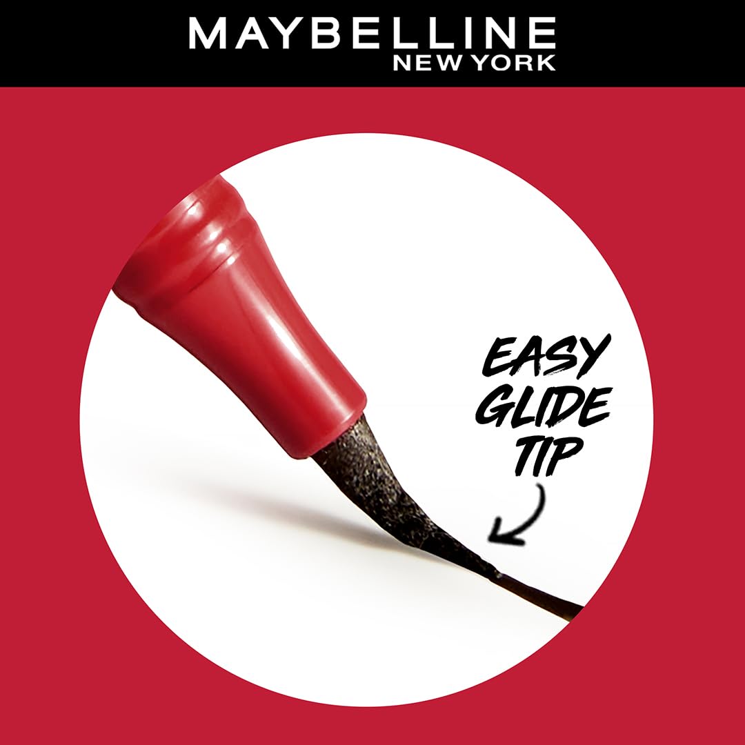 Maybelline New York Matte Pencil Eyeliner, Intense Pencil Eyeliner, Long-Lasting, Felt-Tip Applicator, Line Tattoo High Impact Liner, Black