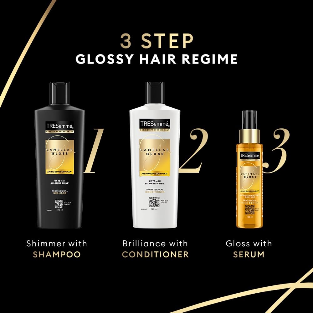 TRESemmé Gloss Ultimate Ultra Shine Hair Serum 50ml with Macadamia Oil & Vitamin E|| for Super shiny Finish