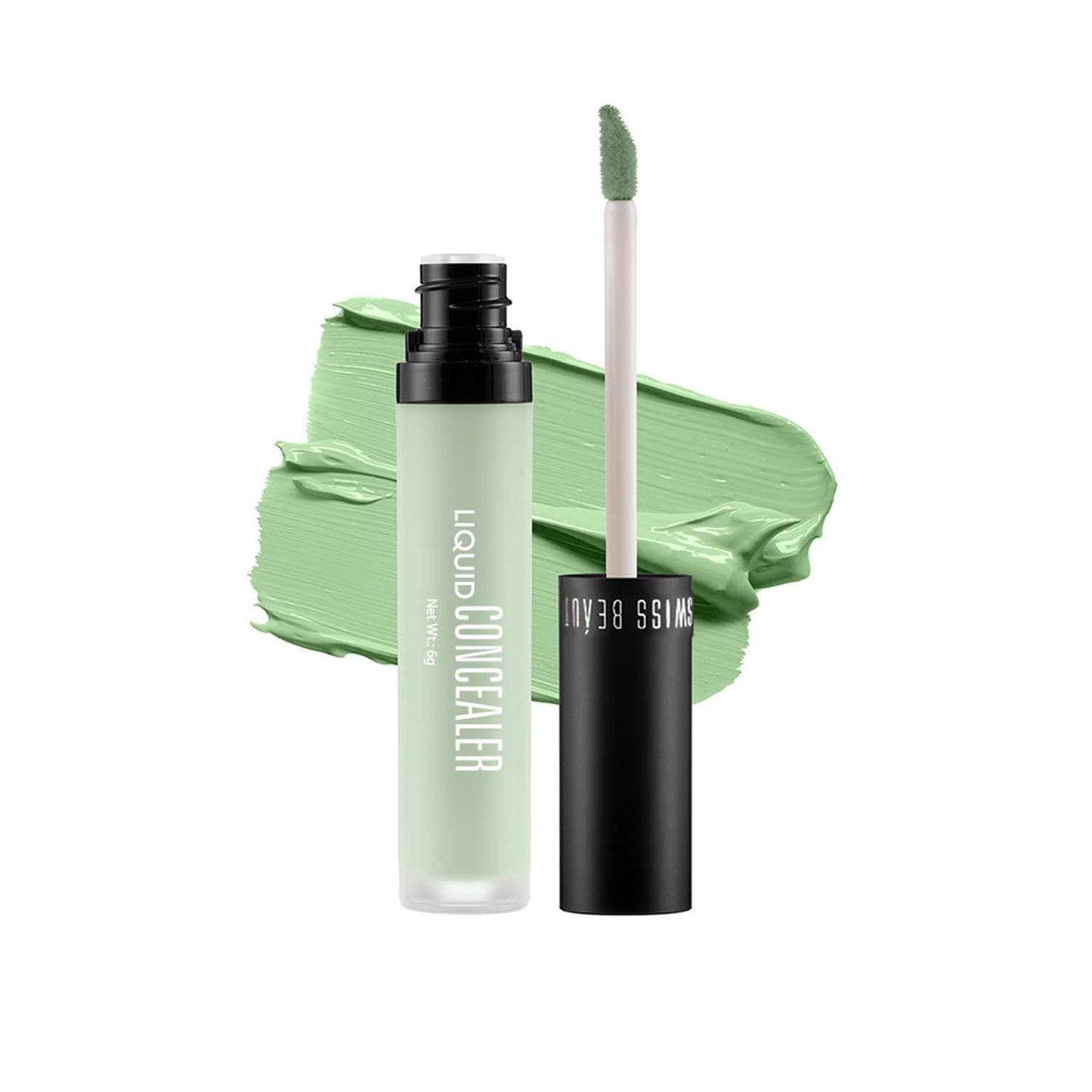 Swiss Beauty Liquid Light Weight Concealer With Full Coverage |Easily Blendable Concealer For Face Makeup With Matte Finish | Shade- Light - Moyen, 6g