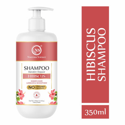Nuerma Science Hibiscus Hair Shampoo with Keratin Repair (SLS Free)