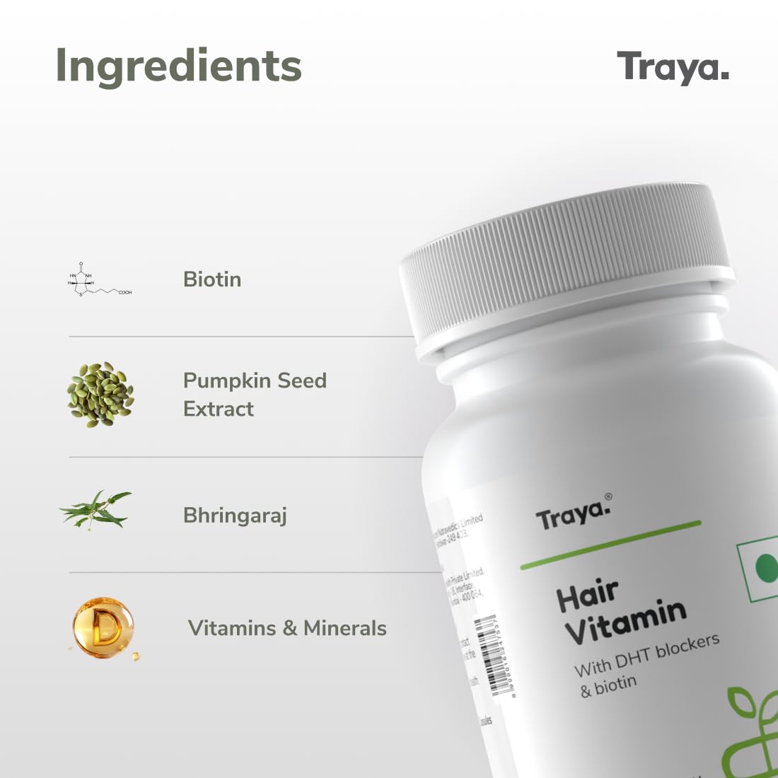 Traya Luxury Hair Growth Kit with Vitamins & Biotin