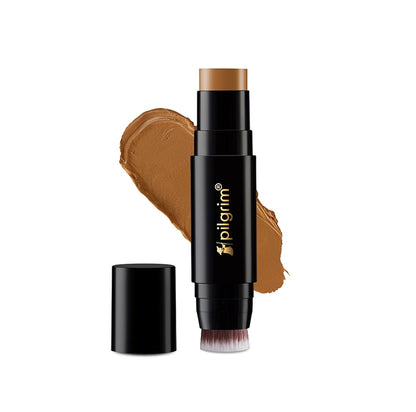 Pilgrim Dream Matte Foundation Stick Light Beige -235 | Lightweight Full Coverage Air Brush Finish Infused with Vitamin C 10gm