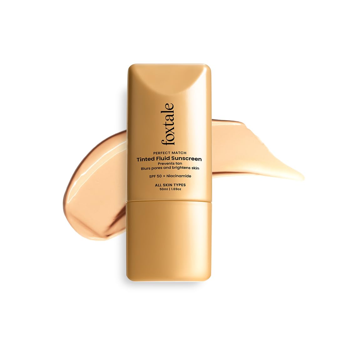 Foxtale SPF 50 Tinted Sunscreen with Niacinamide & Vitamin E 50ml