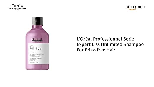 L'Oréal Professionnel Liss Unlimited Professional Shampoo For Unruly Hair, 300ML | Intensive Smoothing Shampoo