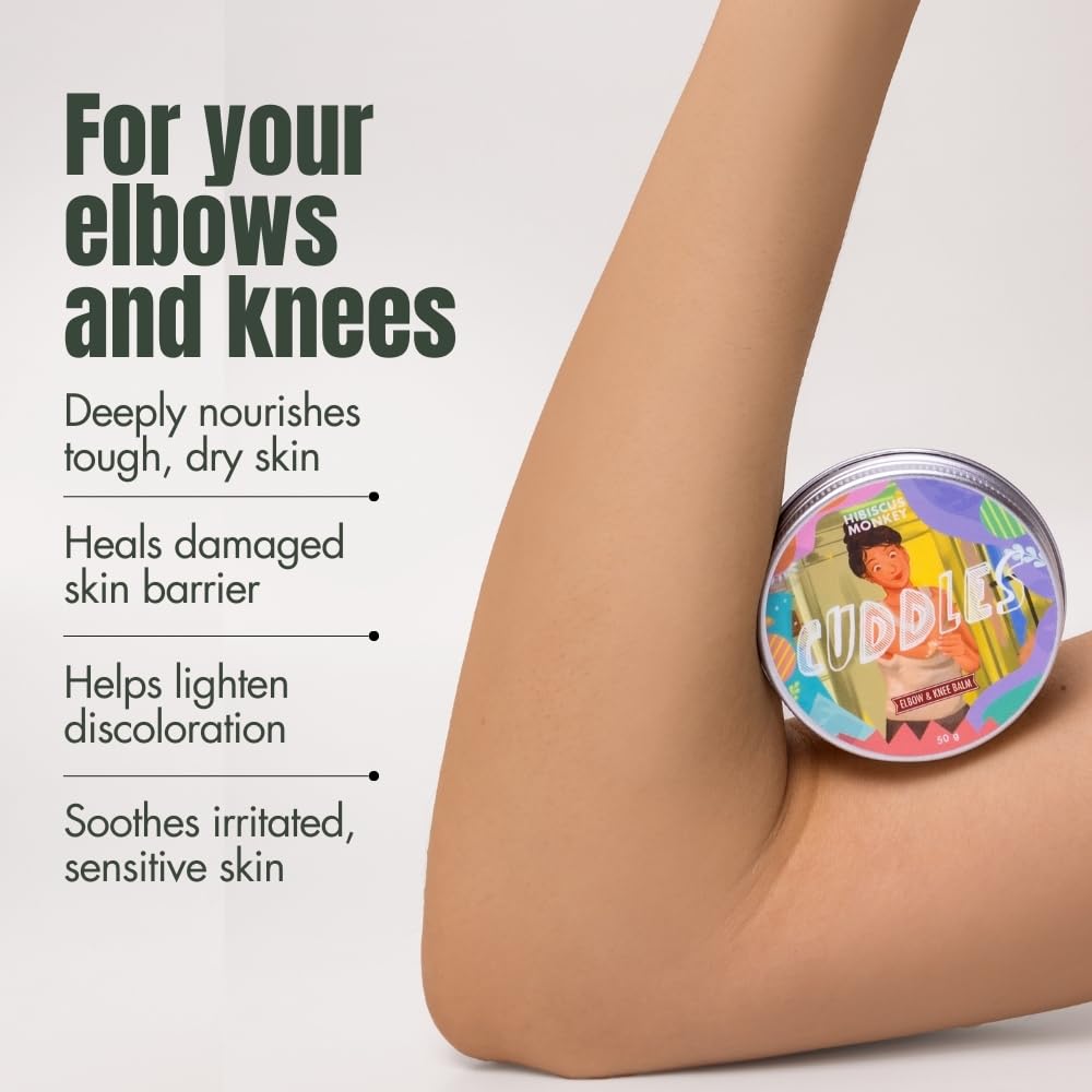 Hibiscus Elbow & Knee Balm with Shea Butter & Coconut Milk Oil, 50g