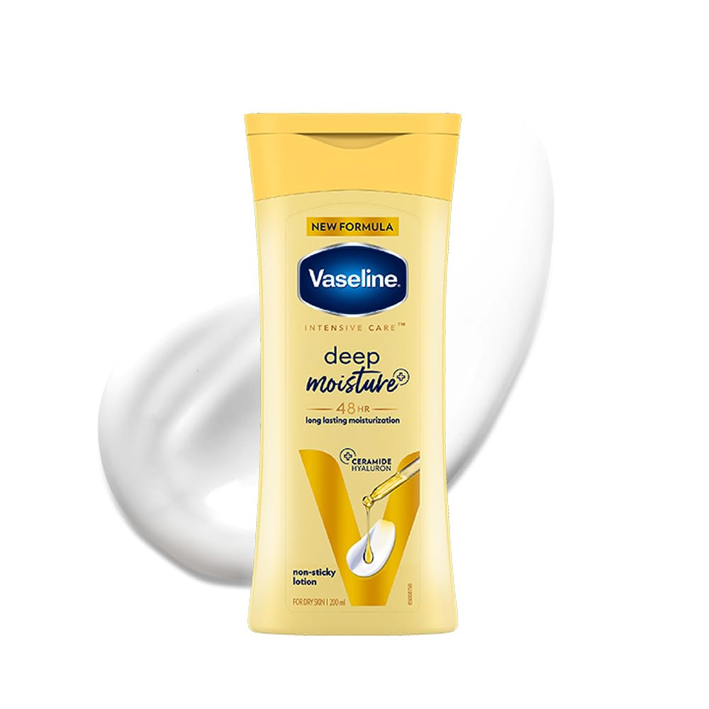 Vaseline Deep Moisture Body Lotion |For Dry Skin | Cushion Soft Skin| With Ceramides Hyaluron Moisture Fillers 400ml