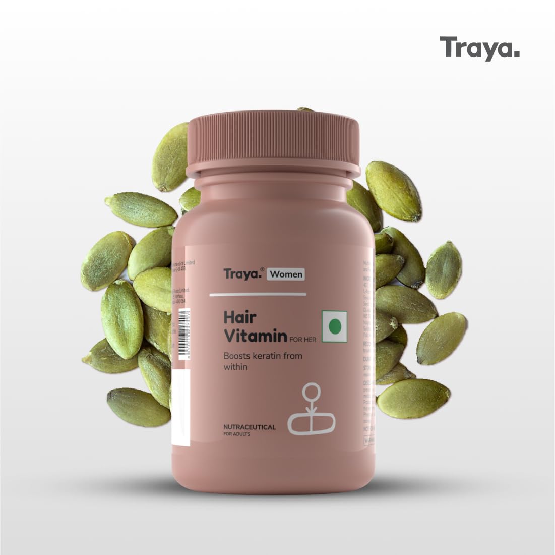 Traya Hair Vitamins for Women - Keratin & Biotin Hair Growth Supplements