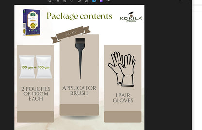 Kokila Indigo Powder 100% Naturals & Organic Hair Coloring, Protects Hair From Damage