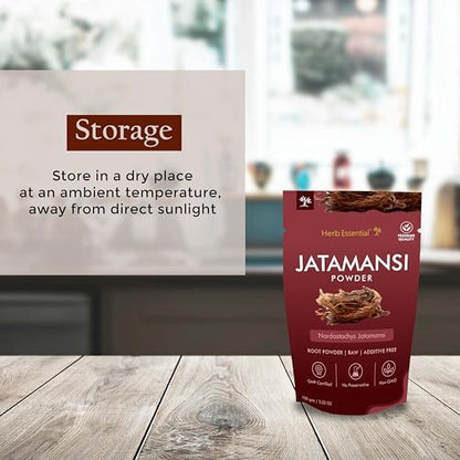 Herb Essential 100% Natural Nardostachys Jatamansi Root Powder-100 gm
