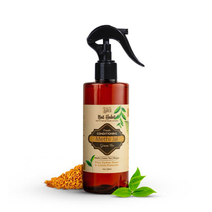 Nat Habit Rosemary Water Conditioning Methi Jal - Hair Serum, Hair Spray For Hair Growth, Hairfall Control, Smoothening, Softening With Apple Cider Vinegar,Methi, Rosemary & Sage 200ml