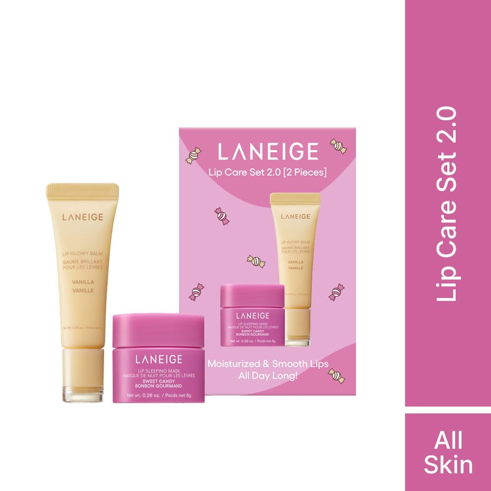 Lip Care Set 2.0 (Sweet Candy Mini Lip Mask + Vanilla Lip Glowy Balm