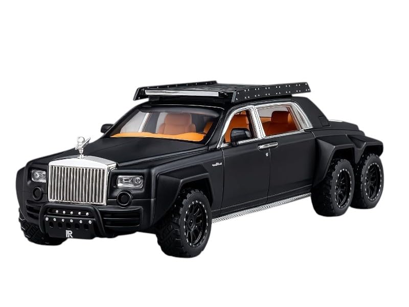 Kiddie Galaxia Tesla Cyber Truck Camping Pickup RV with Motorcycle 1:32 Model Car Alloy Metal Pull Back Die-cast Metal Toy car with Openable Doors & Light Music Gifts Toys Kids【Colors as Per Stock】