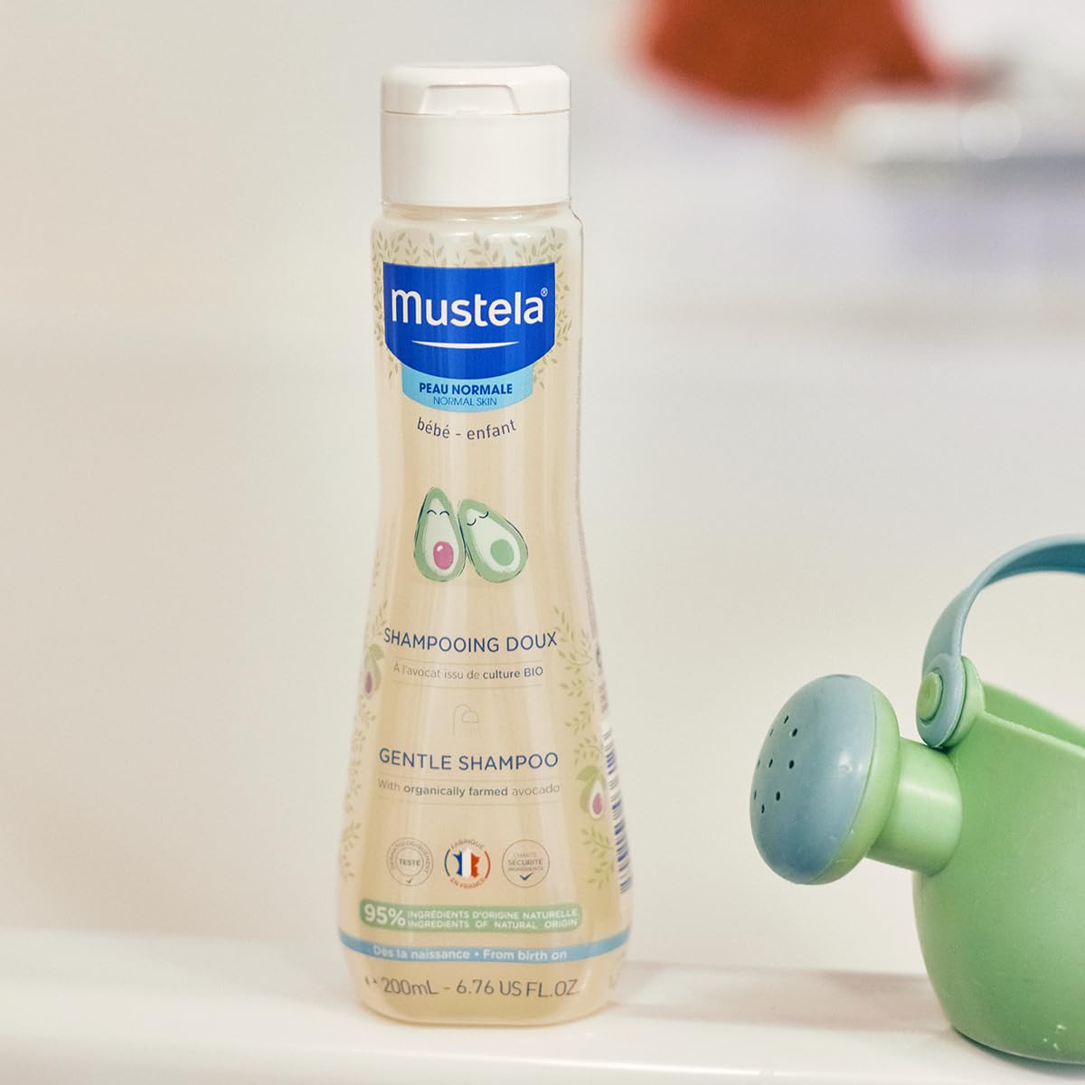 Mustela Gentle Baby Shampoo 6.76 fl oz - Tear-Free, Plant-Based Formula
