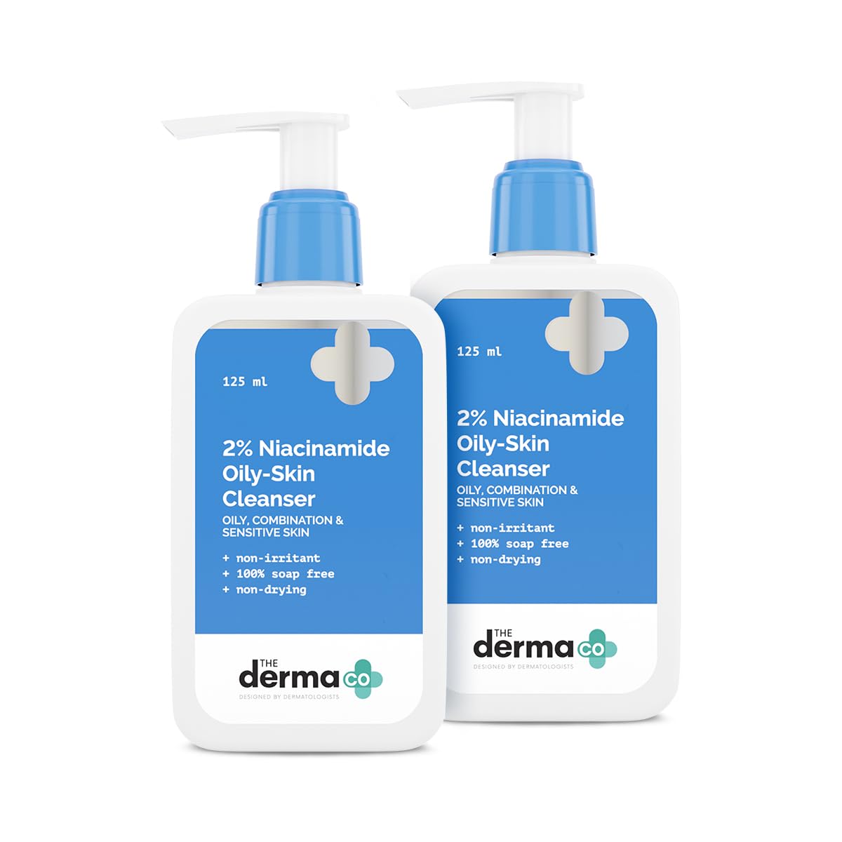 The Derma Co 2% Niacinamide Oily Skin Cleanser for Sensitive, Oily &amp; Combination Skin 125 ml