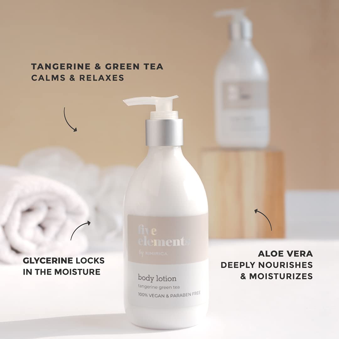 Kimirica Five Elements Luxury Body Lotion, Tangerine & Green Tea, 300ml