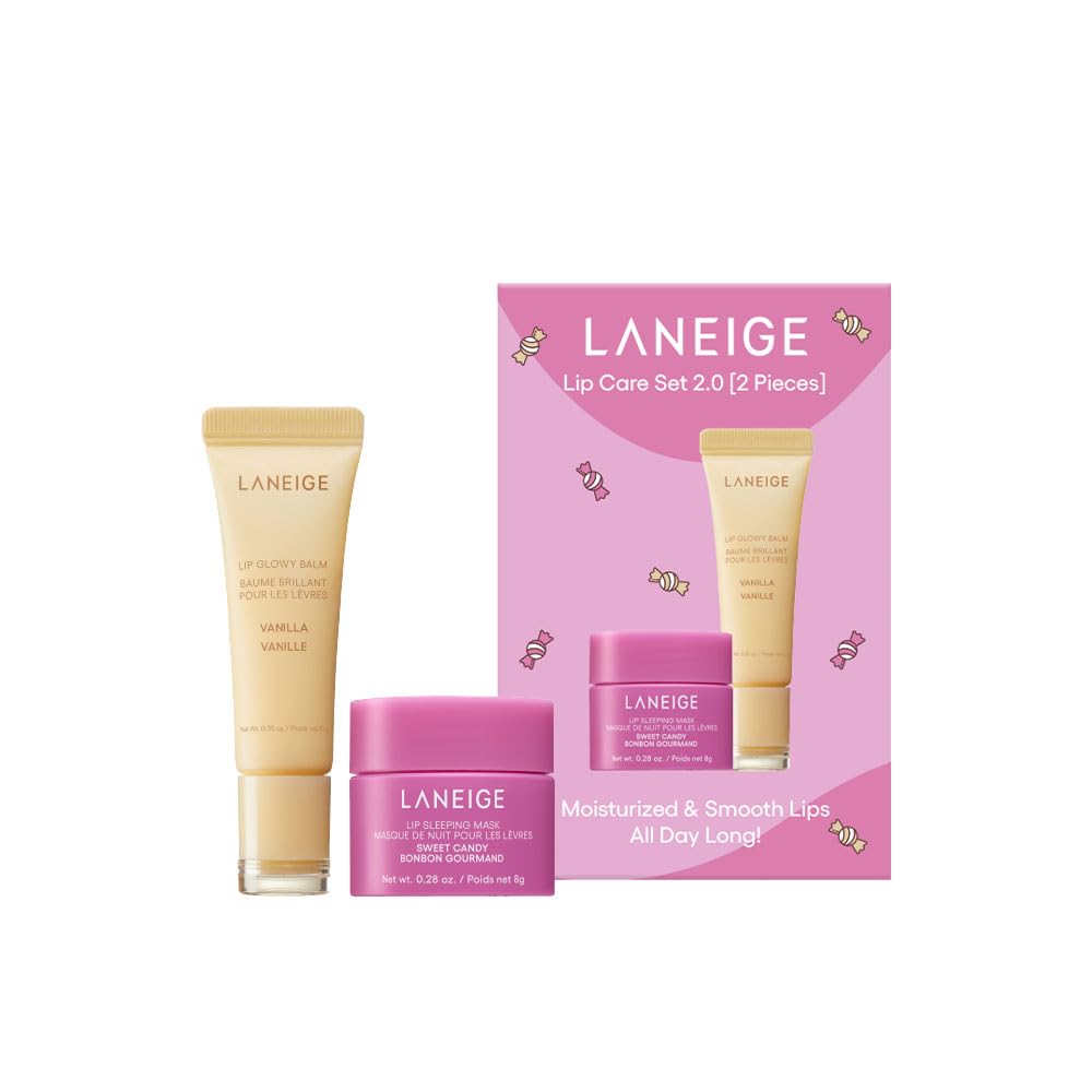 Lip Care Set 2.0 (Sweet Candy Mini Lip Mask + Vanilla Lip Glowy Balm