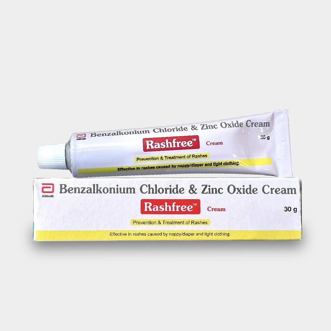 Rashfree - Diaper Rash Prevention Cream | Nappy cream for your newborns | Rash treatment cream for baby | 30g