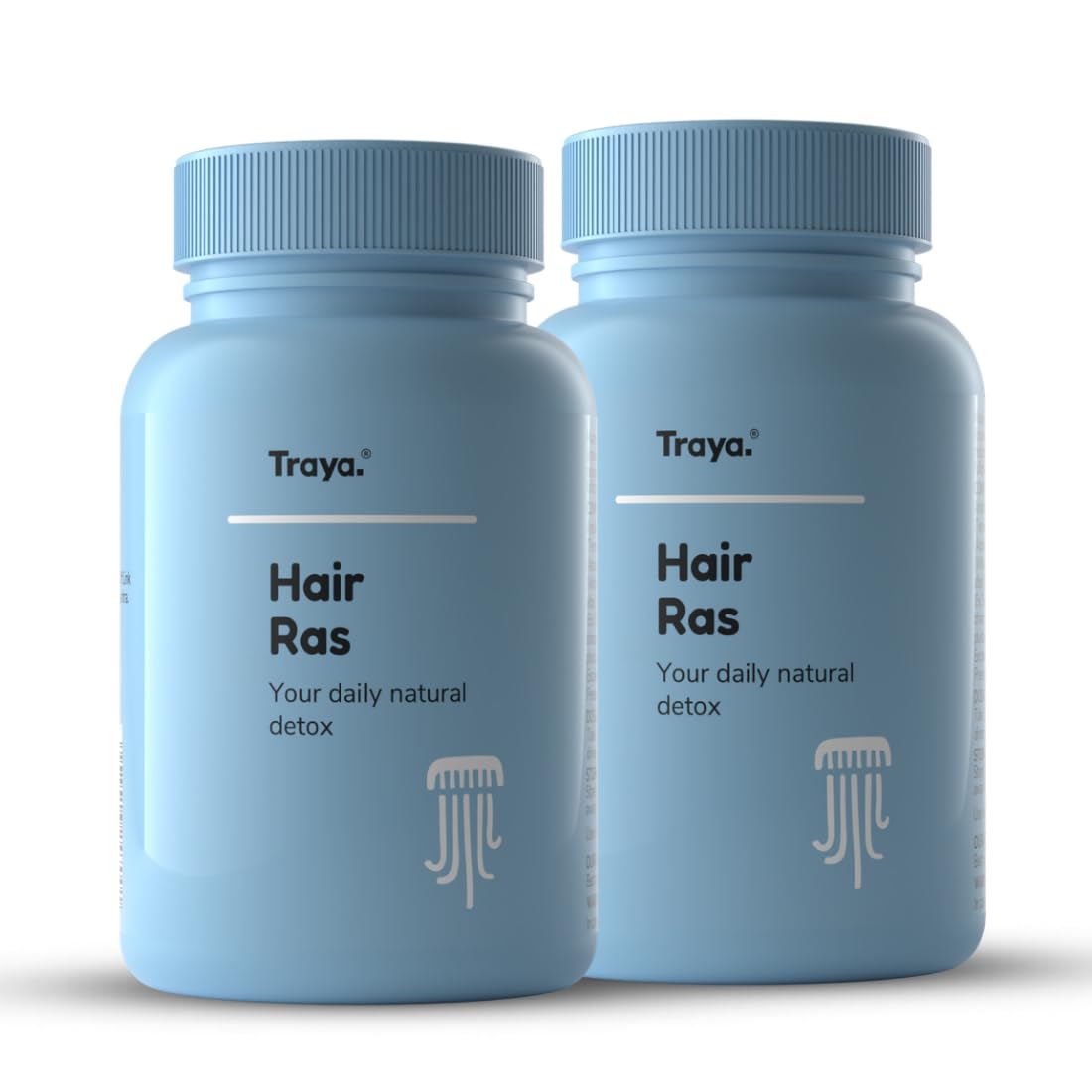 Traya Ayurvedic Hair Growth Tablets with Ashwagandha & Bhringraj - 120 Count