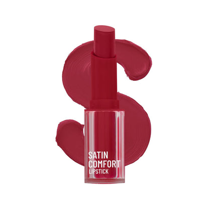 Swiss Beauty Satin Matte Lipstick, Hydrating, Roasted Brown, 3g