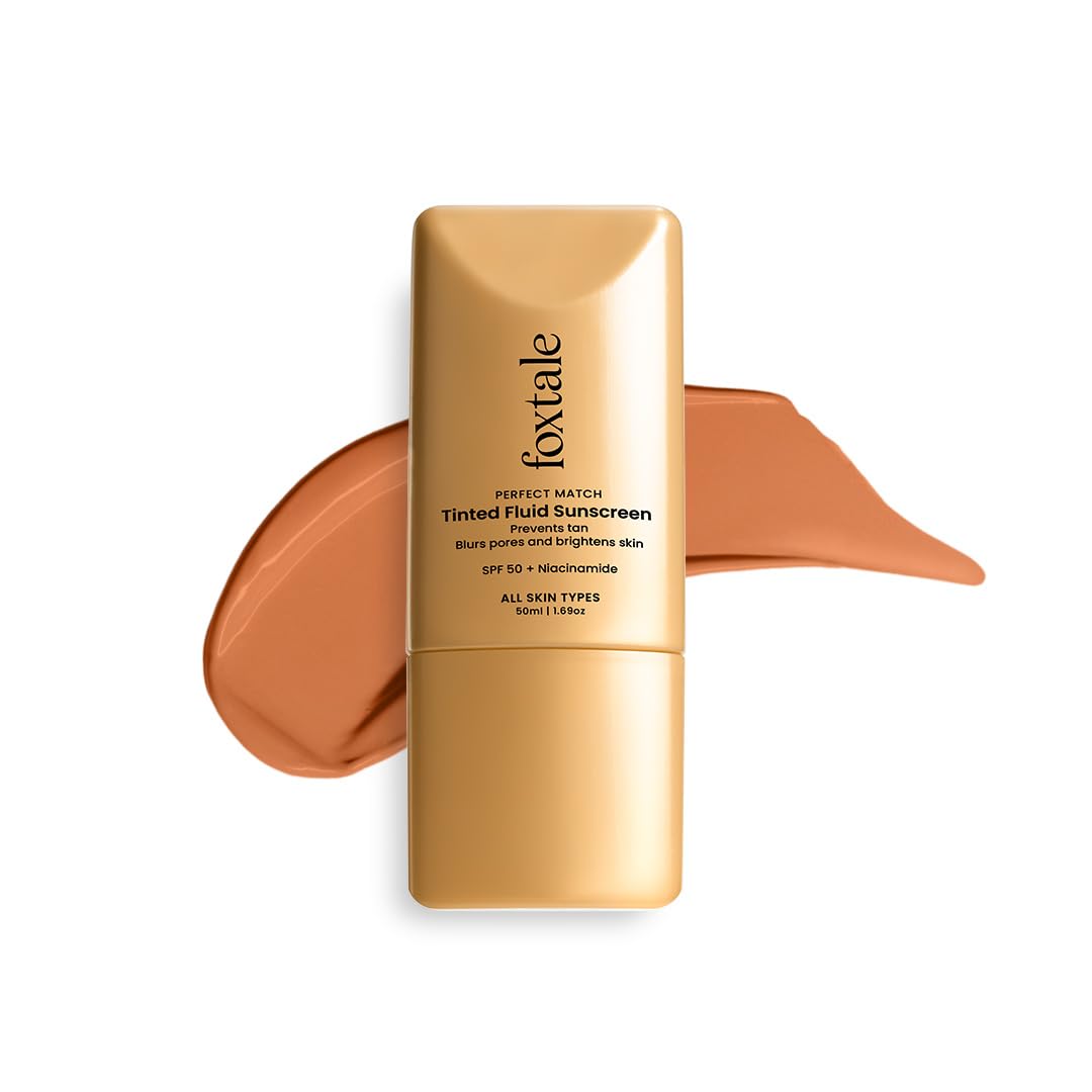 Foxtale SPF 50 Tinted Sunscreen with Niacinamide & Vitamin E 50ml