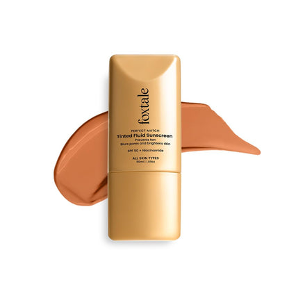 Foxtale SPF 50 Tinted Sunscreen with Niacinamide & Vitamin E 50ml