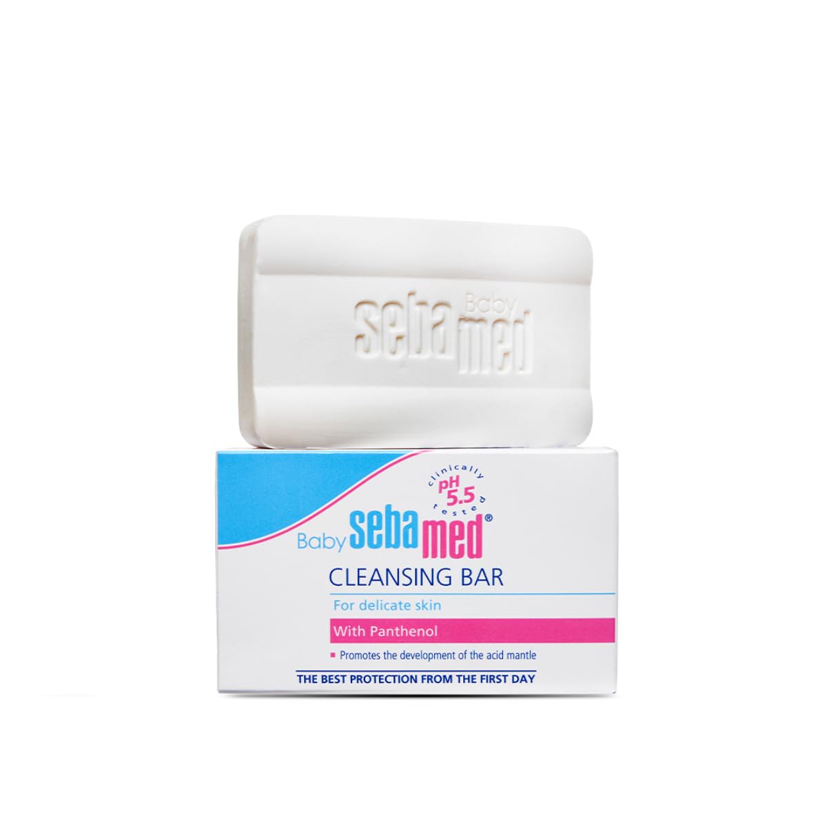Sebamed Baby Cleansing Bar|pH 5.5 |Newborn bathing|Soap Free|Tear Free|100 gm