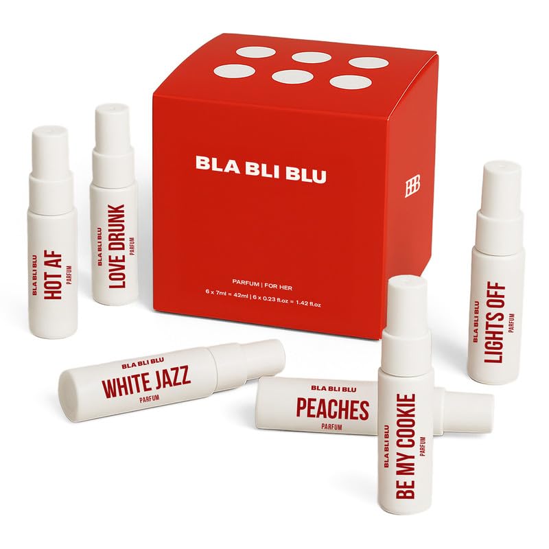 BLABLIBLU Perfume Gift set Mini Travel Trial Pack for Woman|6x7ml|Long-Lasting Parfum Fragrances - better than EDP, EDT & EDC |Perfume For Women|Citrus, Floral & Fresh Notes