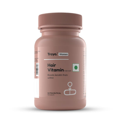 Traya Hair Vitamins for Women - Keratin & Biotin Hair Growth Supplements