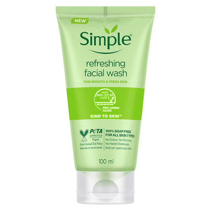 Simple Refreshing Face Wash for All Skin Types - 150ml